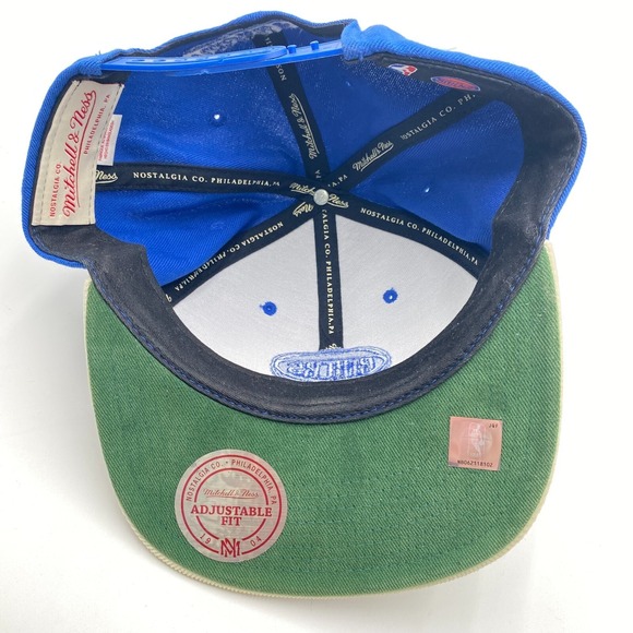 New York Knicks Hat Mitchell & Ness Blue Snapback Cap Hat Adjustable Fit Cleaned - Picture 10 of 12
